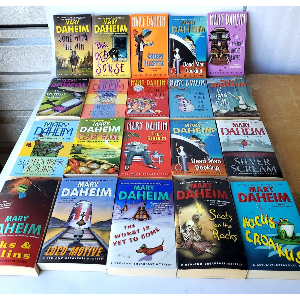 Lot of 20 A Bed & Breakfast Mystery Books By Mary Daheim VTG NOS cozy mystery
